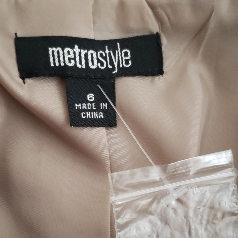 Vintage Pinstriped Pantsuit Size 6 - Picture 7 of 8